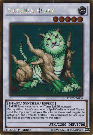 Naturia Beast - PGL2-EN086 - Gold Rare - Unlimited