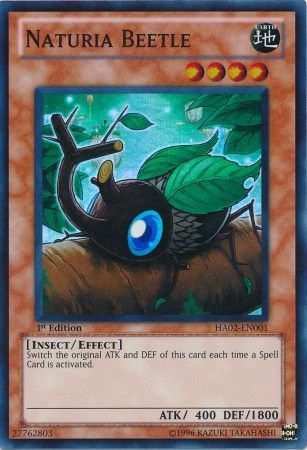Naturia Beetle - HA02-EN001 - Super Rare - 1st Edition