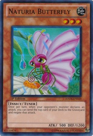 Naturia Butterfly - HA04-EN019 - Super Rare - 1st Edition