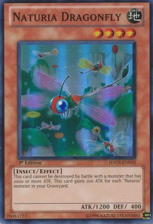 Naturia Dragonfly - HA03-EN010 - Super Rare - 1st Edition