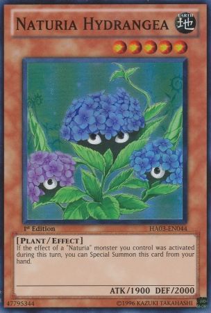 Naturia Hydrangea - HA03-EN044 - Super Rare - 1st Edition