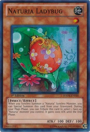 Naturia Ladybug - HA04-EN020 - Super Rare - 1st Edition