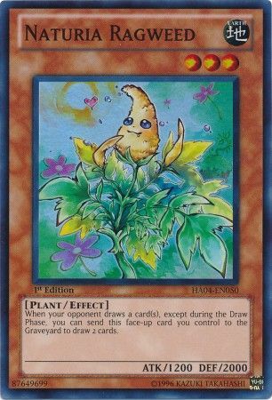 Naturia Ragweed - HA04-EN050 - Super Rare - 1st Edition