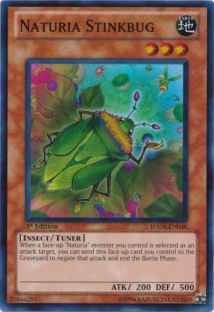 Naturia Stinkbug - HA04-EN048 - Super Rare - 1st Edition