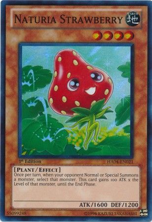 Naturia Strawberry - HA04-EN021 - Super Rare - 1st Edition