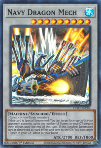 Navy Dragon Mech - DIFO-EN082 - Super Rare - 1st Edition