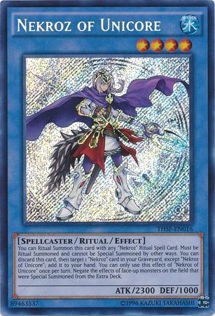 Nekroz of Unicore - THSF-EN016 - Secret Rare - Unlimited