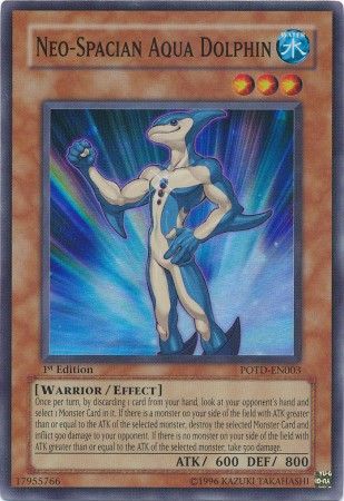 Neo-Spacian Aqua Dolphin - POTD-EN003 - Super Rare - 1st Edition