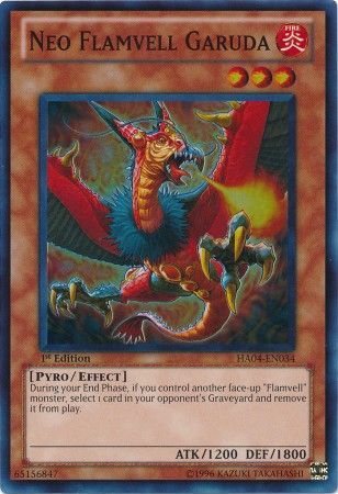 Neo Flamvell Garuda - HA04-EN034 - Super Rare - 1st Edition