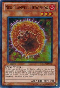 Neo Flamvell Hedgehog - HA04-EN032 - Super Rare - 1st Edition