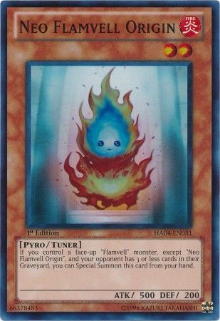 Neo Flamvell Origin - HA04-EN031 - Super Rare - 1st Edition