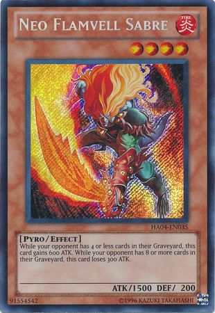 Neo Flamvell Sabre - HA04-EN035 - Secret Rare - Unlimited