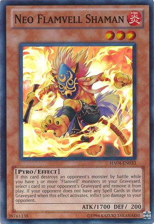 Neo Flamvell Shaman - HA04-EN033 - Super Rare - Unlimited