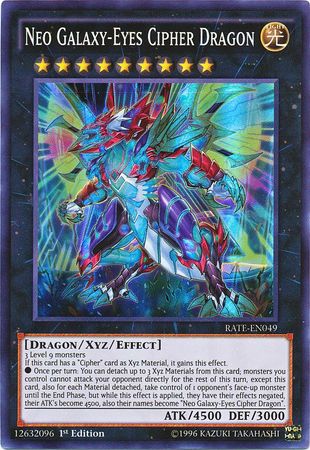 Neo Galaxy-Eyes Cipher Dragon - RATE-EN049 - Super Rare - 1st Edition