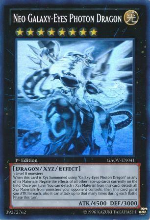 Neo Galaxy-Eyes Photon Dragon - GAOV-EN041 - Ghost Rare - 1st Edition