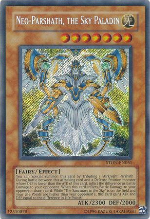 Neo-Parshath, the Sky Paladin - STON-EN061 - Secret Rare - Unlimited