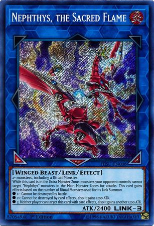 Nephthys, the Sacred Flame - HISU-EN008 - Secret Rare - 1st Edition
