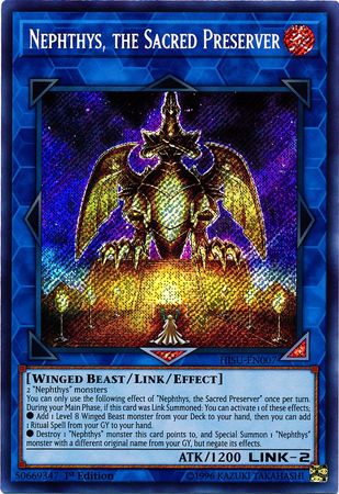 Nephthys, the Sacred Preserver - HISU-EN007 - Secret Rare - 1st Edition