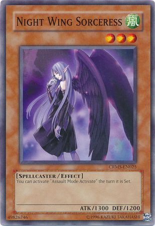Night Wing Sorceress - CRMS-EN025 - Common - Unlimited