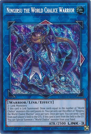 Ningirsu the World Chalice Warrior - COTD-EN050 - Secret Rare - 1st Edition