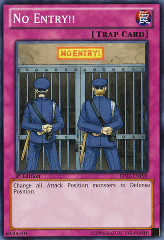 No Entry!! - BP02-EN190 - Common - 1st Edition