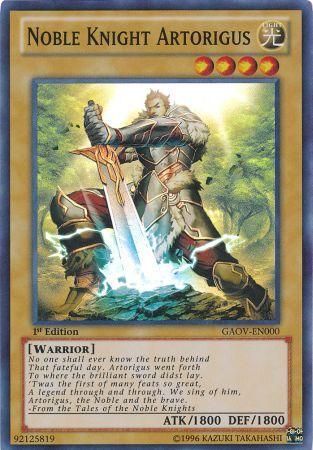 Noble Knight Artorigus - GAOV-EN000 - Super Rare - 1st Edition