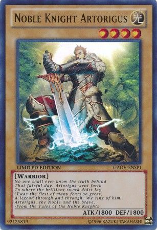 Noble Knight Artorigus - GAOV-ENSP1 - Ultra Rare - Limited