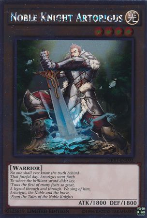 Noble Knight Artorigus - NKRT-EN003 - Platinum Rare - Limited