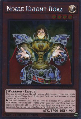 Noble Knight Borz - NKRT-EN009 - Platinum Rare - Limited