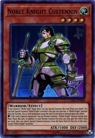 Noble Knight Custennin - CYHO-EN088 - Super Rare - Unlimited