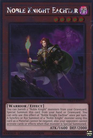 Noble Knight Eachtar - NKRT-EN011 - Platinum Rare - Limited