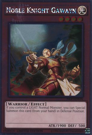 Noble Knight Gawayn - NKRT-EN004 - Platinum Rare - Limited