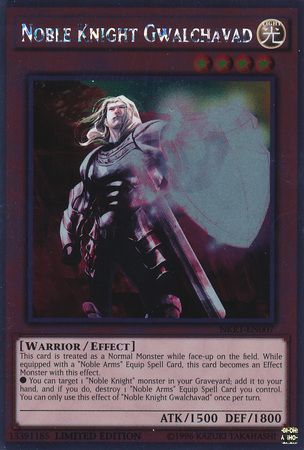 Noble Knight Gwalchavad - NKRT-EN007 - Platinum Rare - Limited