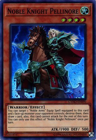 Noble Knight Pellinore - CYHO-EN090 - Super Rare - Unlimited