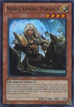 Noble Knight Peredur - LVAL-EN085 - Super Rare - 1st Edition