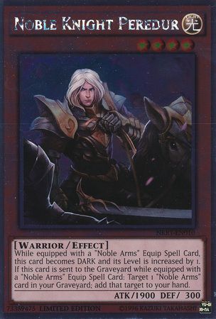 Noble Knight Peredur - NKRT-EN010 - Platinum Rare - Limited