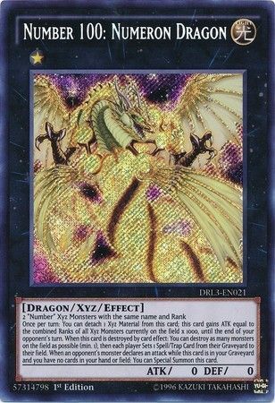 Number 100: Numeron Dragon - DRL3-EN021 - Secret Rare - 1st Edition
