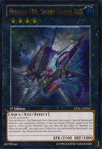 Number 101: Silent Honor ARK - LVAL-EN047 - Ultimate Rare - 1st Edition