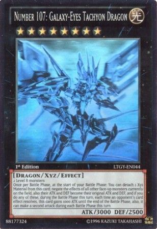 Number 107: Galaxy-Eyes Tachyon Dragon - LTGY-EN044 - Ghost Rare - 1st Edition