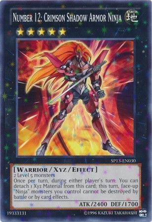 Number 12: Crimson Shadow Armor Ninja - SP13-EN030 - Starfoil Rare - Unlimited