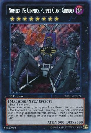 Number 15: Gimmick Puppet Giant Grinder - NUMH-EN027 - Secret Rare - 1st Edition