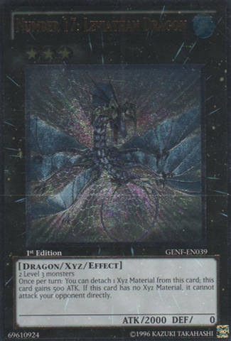 Number 17: Leviathan Dragon - Ultimate - GENF-EN039 - Ultimate Rare - 1st