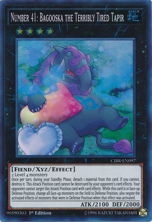 Number 41: Bagooska the Terribly Tired Tapir - CIBR-EN097 - Super Rare - 1st Edition