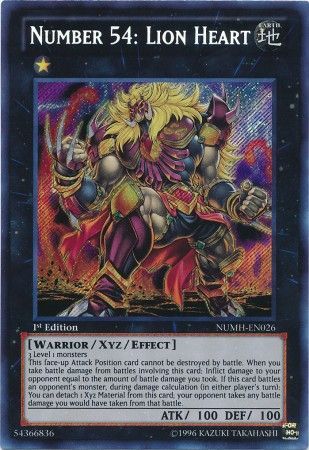 Number 54: Lion Heart - NUMH-EN026 - Secret Rare - 1st Edition