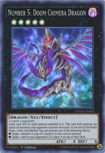 Number 5: Doom Chimera Dragon - DANE-EN092 - Super Rare - Unlimited