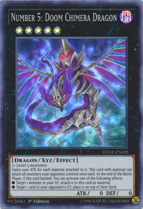 Number 5: Doom Chimera Dragon - DANE-EN092 - Super Rare - Unlimited
