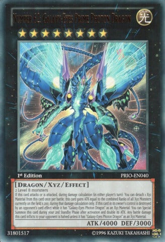 Number 62: Galaxy-Eyes Prime Photon Dragon - PRIO-EN040 - Ultimate Rare - 1st Edition