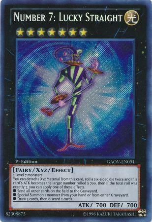 Number 7: Lucky Straight - GAOV-EN091 - Secret Rare - 1st Edition