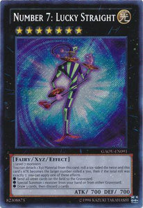 Number 7: Lucky Straight - GAOV-EN091 - Secret Rare - Unlimited