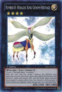 Number 8: Heraldic King Genom-Heritage - ABYR-EN045 - Super Rare - 1st Edition